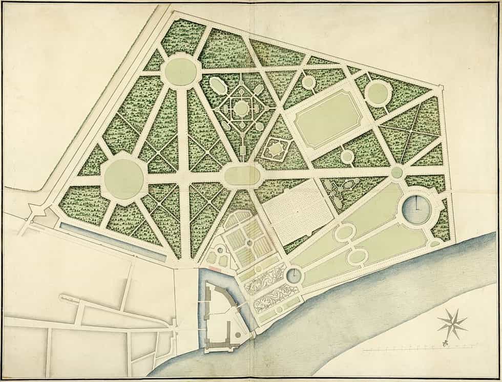 Carte du château Selles-sur-Cher par Carl Johan Cronstedt (1709–1779), découverte en 2016.